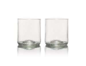 Rebottled glazen - short drink - 2-pack - clear