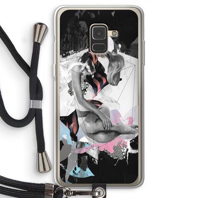 Camouflage de sommeil: Samsung Galaxy A8 (2018) Transparant Hoesje met koord