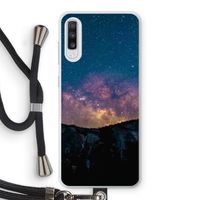 Travel to space: Samsung Galaxy A70 Transparant Hoesje met koord Travel to space: Samsung Galaxy A70 Transparant Hoesje met koord