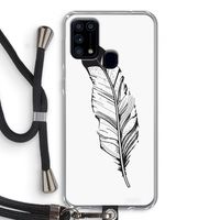 Pluim: Samsung Galaxy M31 Transparant Hoesje met koord Pluim: Samsung Galaxy M31 Transparant Hoesje met koord