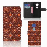 Motorola Moto G7 Play | Telefoon Hoesje | Batik Brown