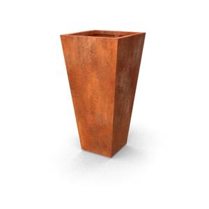 Geroba Geroba vaasvormige plantenbak Vaso B1 600x600x1200mm - Cortenstaal