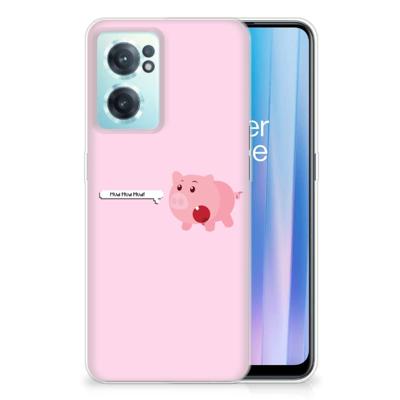 OnePlus Nord CE 2 5G Telefoonhoesje met Naam Pig Mud OnePlus Nord CE 2 5G Telefoonhoesje met Naam Pig Mud