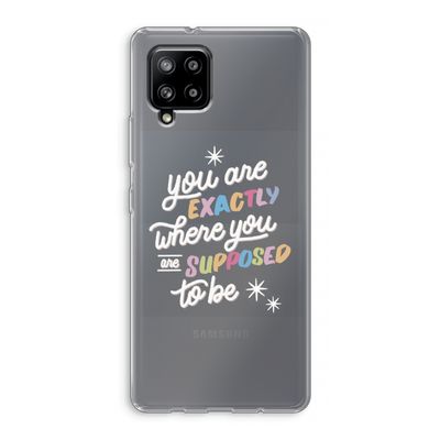 Right Place: Samsung Galaxy A42 5G Transparant Hoesje