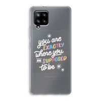 Right Place: Samsung Galaxy A42 5G Transparant Hoesje
