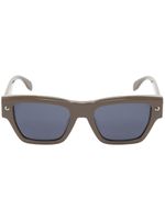 Alexander McQueen lunettes de soleil à monture carrée - Marron