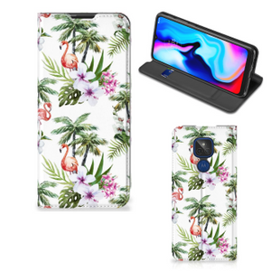 Motorola Moto G9 Play Hoesje maken Flamingo Palms