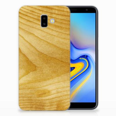 Samsung Galaxy J6 Plus (2018) | Bumper Hoesje | Licht Hout