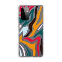 Colored Zebra: Samsung Galaxy A72 Transparant Hoesje