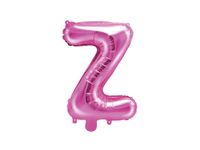 Folieballon Letter 'Z' Donker Roze - 35cm