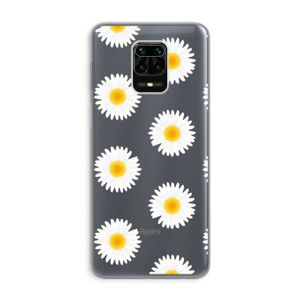 Margrietjes: Xiaomi Redmi Note 9 Pro Transparant Hoesje