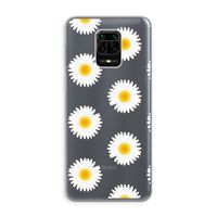 Margrietjes: Xiaomi Redmi Note 9 Pro Transparant Hoesje
