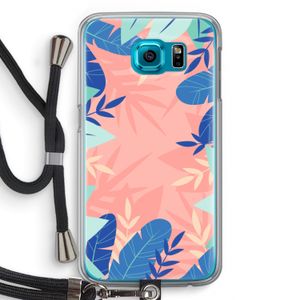 Tropisch: Samsung Galaxy S6 Transparant Hoesje met koord