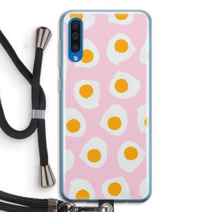 Dancing eggs: Samsung Galaxy A50 Transparant Hoesje met koord