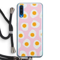 Dancing eggs: Samsung Galaxy A50 Transparant Hoesje met koord