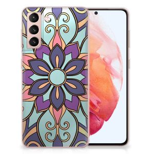 Samsung Galaxy S21 TPU Case Purple Flower