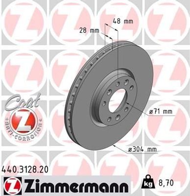 Remschijf Coat Z 440312820