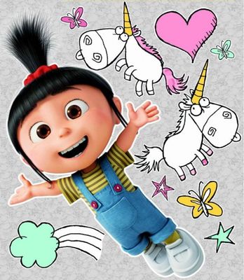 Universal muurstickers Despicable Me Agnes 2 stickervellen
