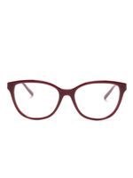 Emporio Armani lunettes de vue à monture papillon polie - Rouge