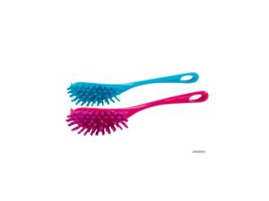 Afwasborstel blauw/roze