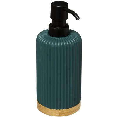 5Five Zeeppompje/dispenser - kunststeen - groen - 270 ml - navulbaar - toilet/badkamer/toilet
