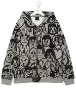 Givenchy Kids hoodie zippé à imprimé graphique - Gris - thumbnail