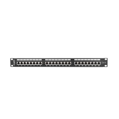 Patchpanel 24 UTP-Poorten Categorie 6 Lanberg PPS6-1024-B