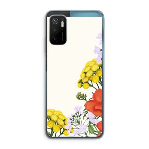 Wilde bloemen: Xiaomi Poco M3 Pro 5G Transparant Hoesje