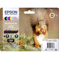 Epson Inktcartridge T3788, 378 Origineel Combipack Zwart, Cyaan, Magenta, Geel, Foto cyaan, Foto magenta C13T37884010