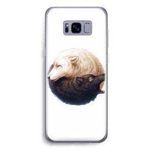 Yin Yang Wolves: Samsung Galaxy S8 Plus Transparant Hoesje