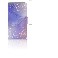 Hoesje voor Google Pixel 7A Watercolor Paars | Portemonnee hoesje