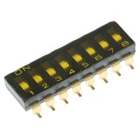 Omron A6S-8102-H DIP-schakelaar Aantal polen 8 SMD 1 stuk(s) Bag