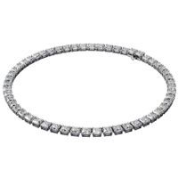 Swarovski 5599153 Ketting Millenia Square zirconia-kristal zilverkleurig-wit