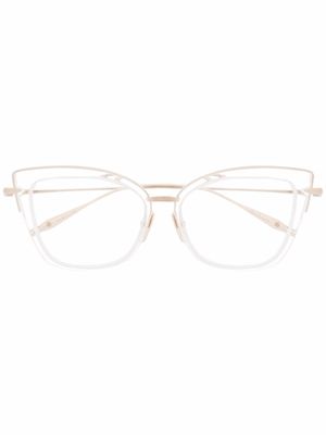 Dita Eyewear lunettes de vue Armoly à monture papillon - Or