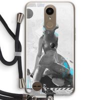 I will not feel a thing: LG K10 (2017) Transparant Hoesje met koord