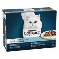 Purina Gourmet Perle Zee Duo natvoer kat (12x85 g) 12 x 85 g - thumbnail