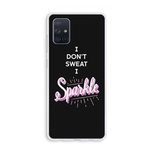 Sparkle quote: Galaxy A71 Transparant Hoesje
