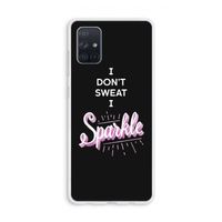 Sparkle quote: Galaxy A71 Transparant Hoesje