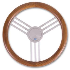 Stazo Hoepelstuurwiel 27 Teak/alum. 40 Cm Model 2 Default