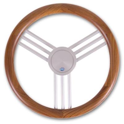 Stazo Hoepelstuurwiel 27 Teak/alum. 40 Cm Model 2 Default