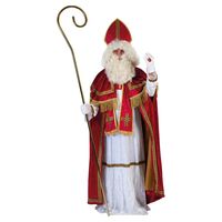 Sinterklaas kostuum - inclusief witte pruik met baard - thumbnail