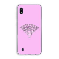 Home Is Where The Wifi Is: Samsung Galaxy A10 Transparant Hoesje
