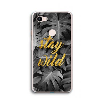 Stay wild: Google Pixel 3 XL Transparant Hoesje