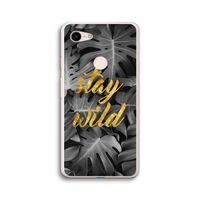 Stay wild: Google Pixel 3 XL Transparant Hoesje