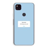 Reminder: Google Pixel 4a 5G Transparant Hoesje