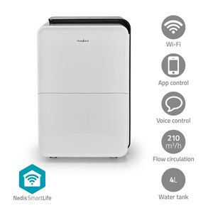 Nedis SmartLife Luchtontvochtiger | Wi-Fi | 30 l/Dag | 1 stuks - DEHU30WTW DEHU30WTW