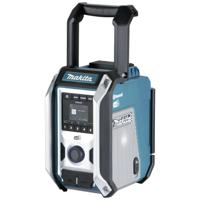 Makita Bouwradio DAB, DAB+ AUX, Bluetooth, USB Spatwaterbestendig, Stofvast Turquoise, Zwart, Zilver - thumbnail