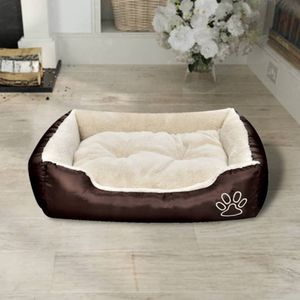 The Living Store Hondenmand Bruin/Beige - 65 x 48 x 18 cm - Waterafstotend - Anti-slip - Geschikt voor honden en katten