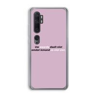 uw waarde daalt niet: Xiaomi Mi Note 10 Pro Transparant Hoesje