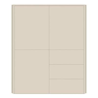 Opbergkast Moiano afgerond beige